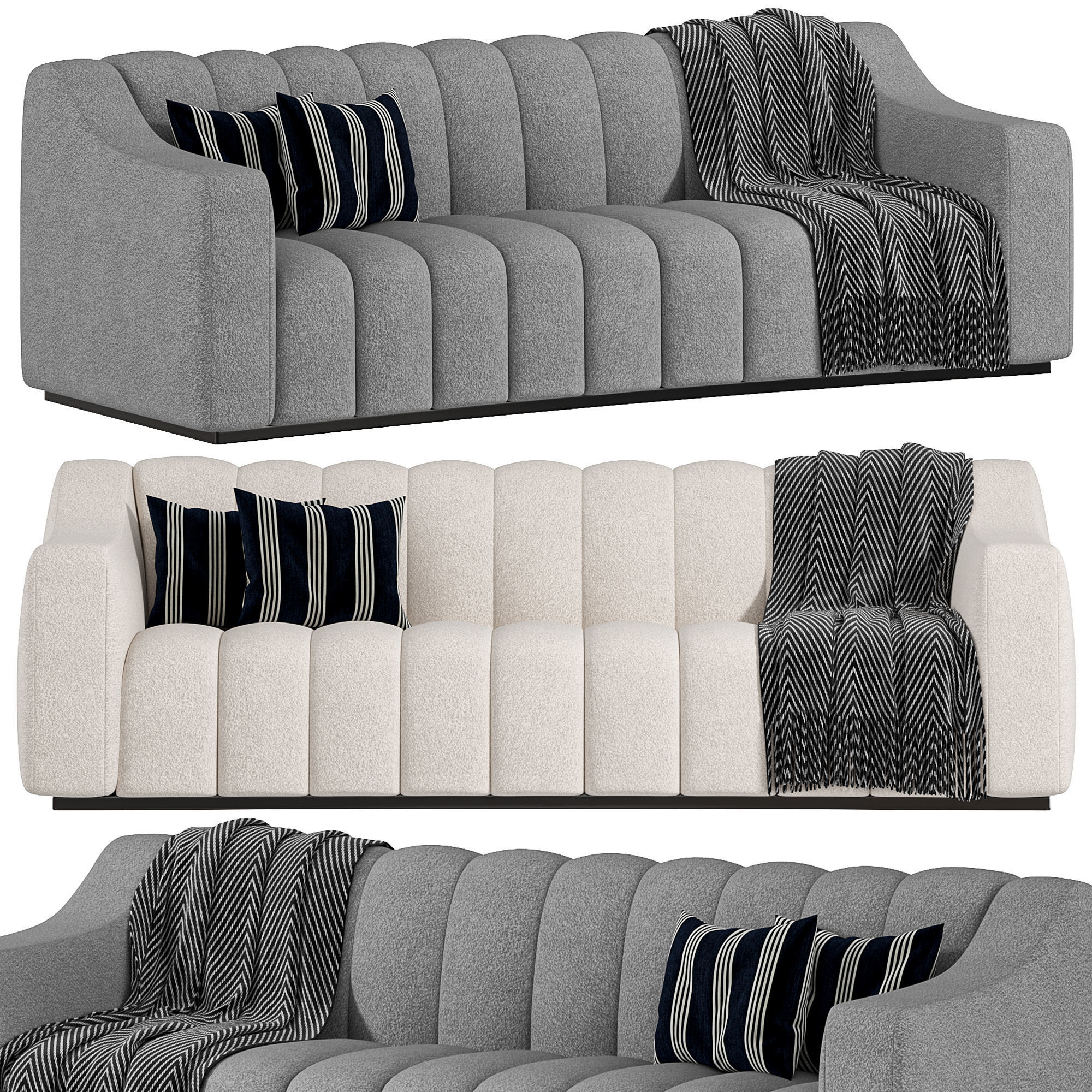 Kelly Sofa By Luxdeco Collection 3D model_1