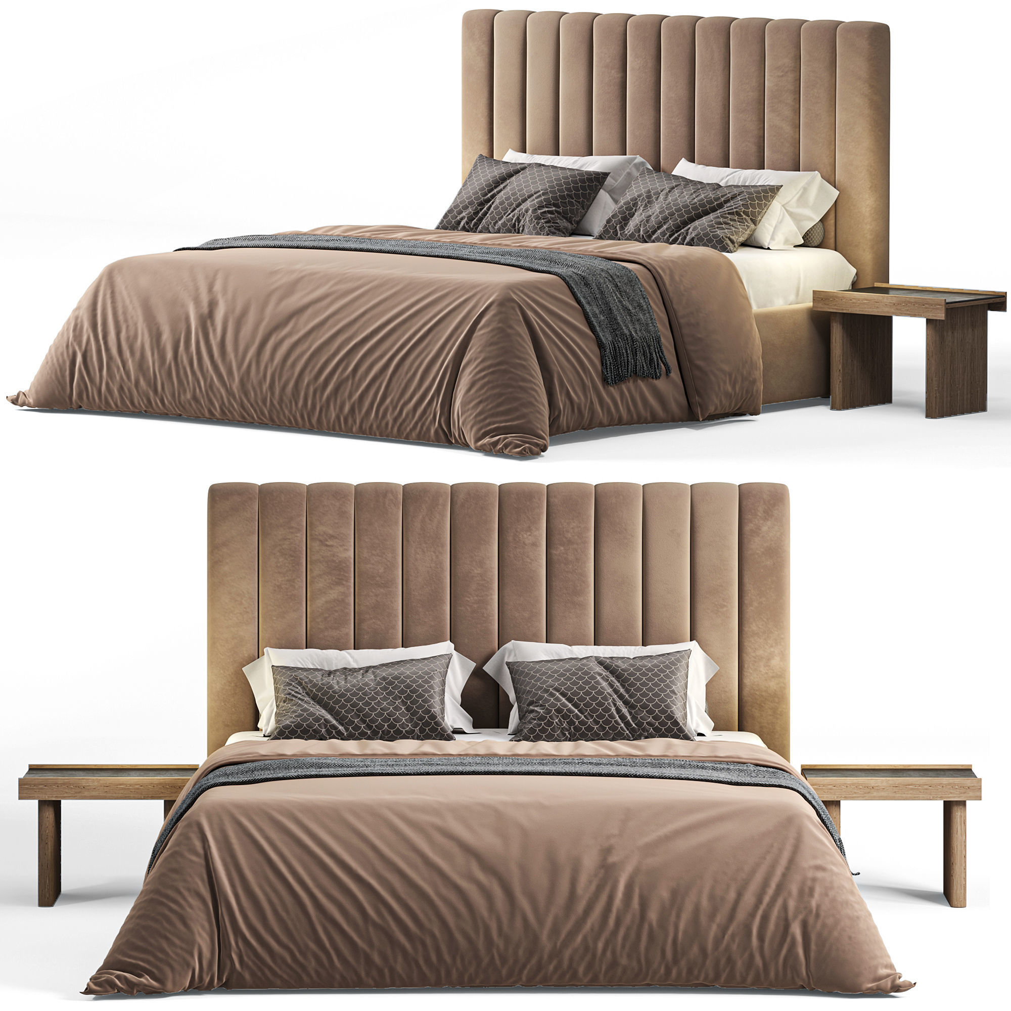 Bed K3 by Delavega 3D model_4