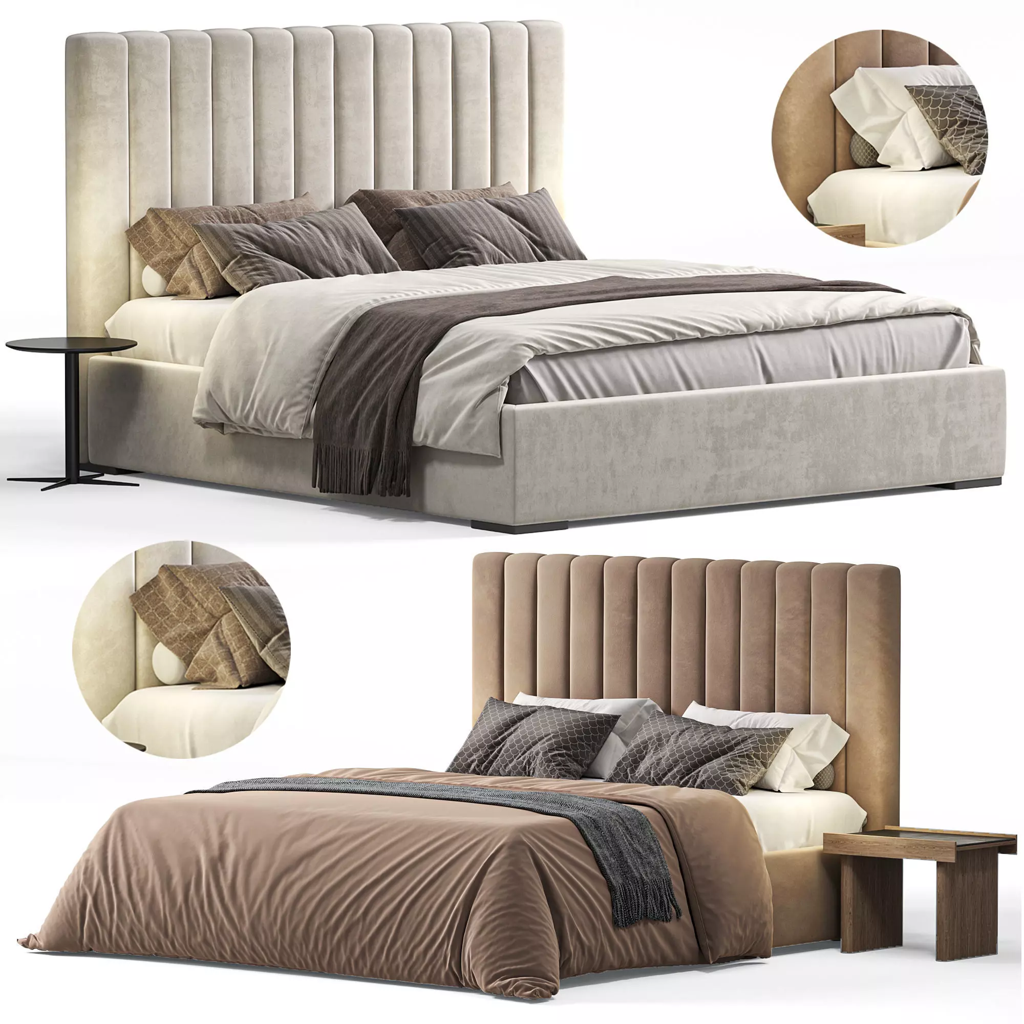 Bed K3 by Delavega 3D model_0