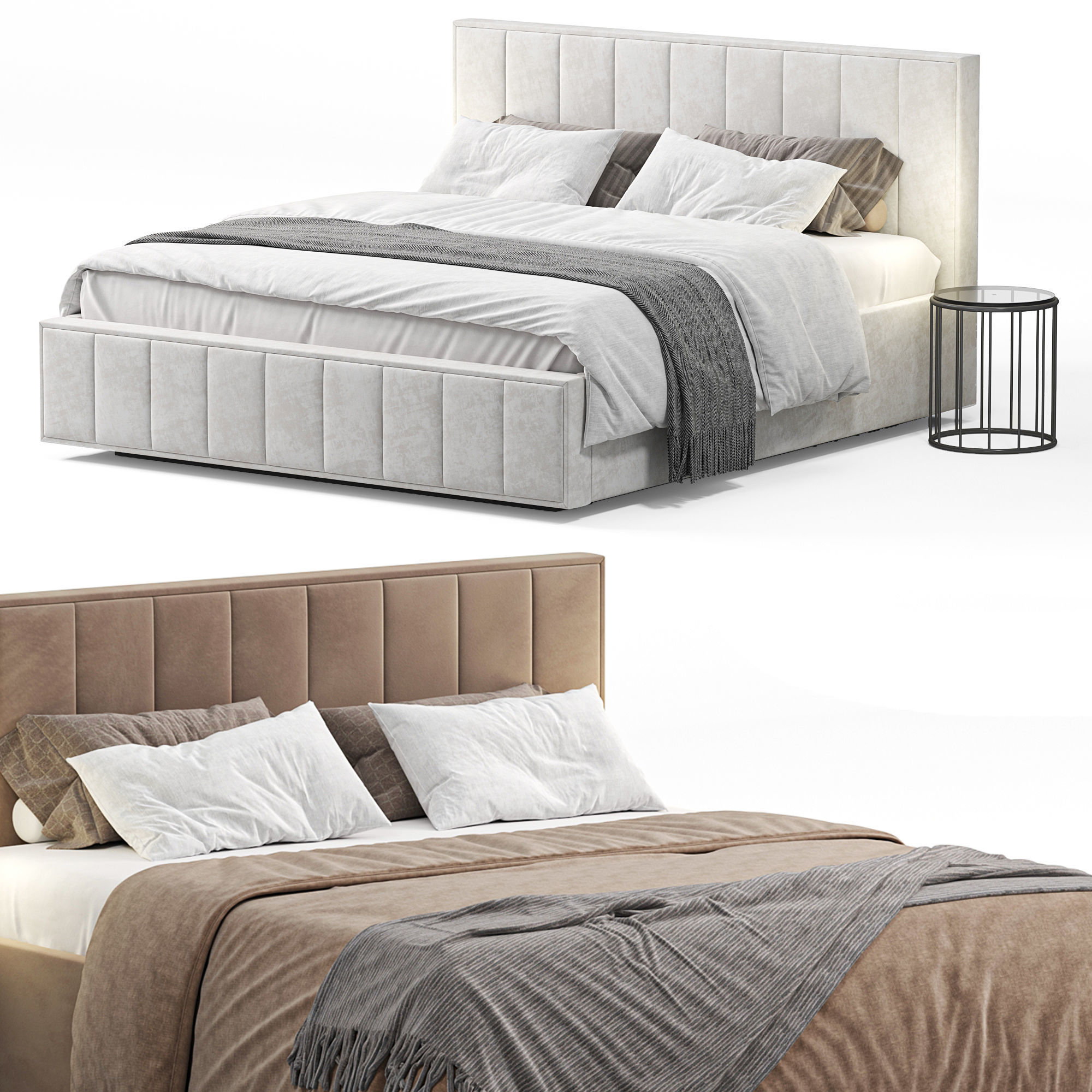 Bed frame Vienna by hoff 3D model_6