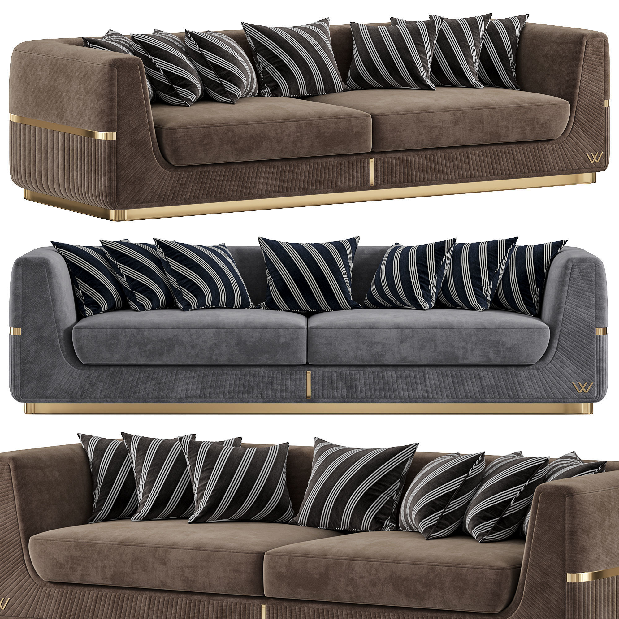 Lorenzo Sofa By Akyuz Mobilya Collection 3D model_1