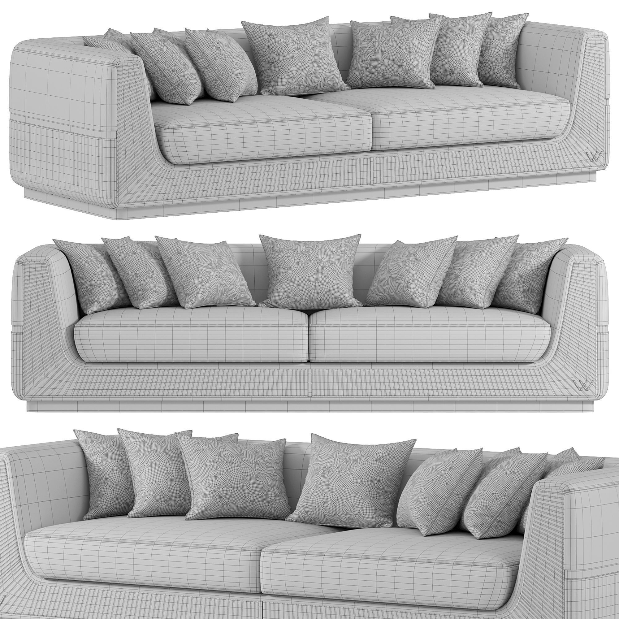 Lorenzo Sofa By Akyuz Mobilya Collection 3D model_2