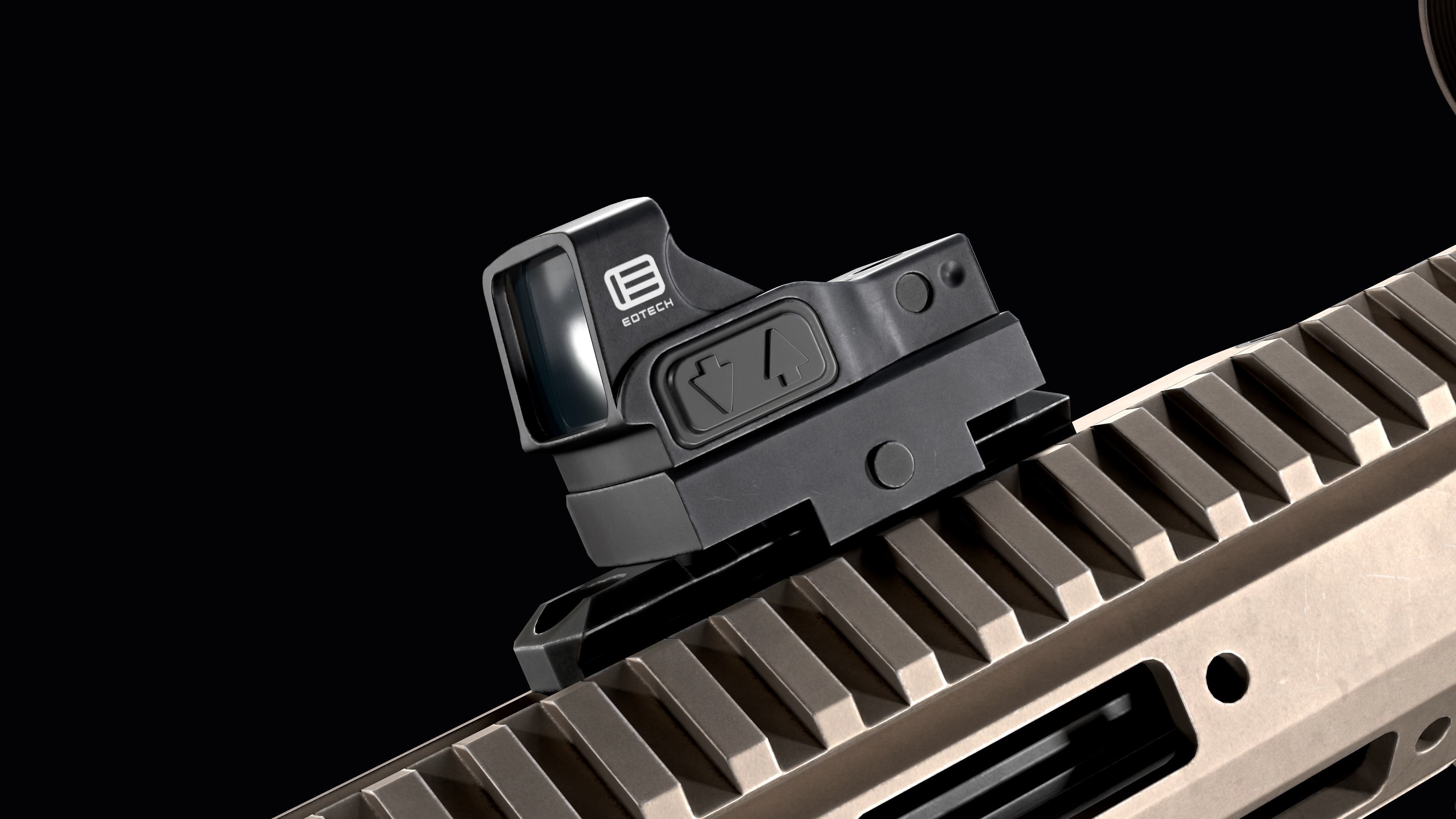 Tactical modular sniper rifle Remington R11 RSASS Low-poly 3D model_22