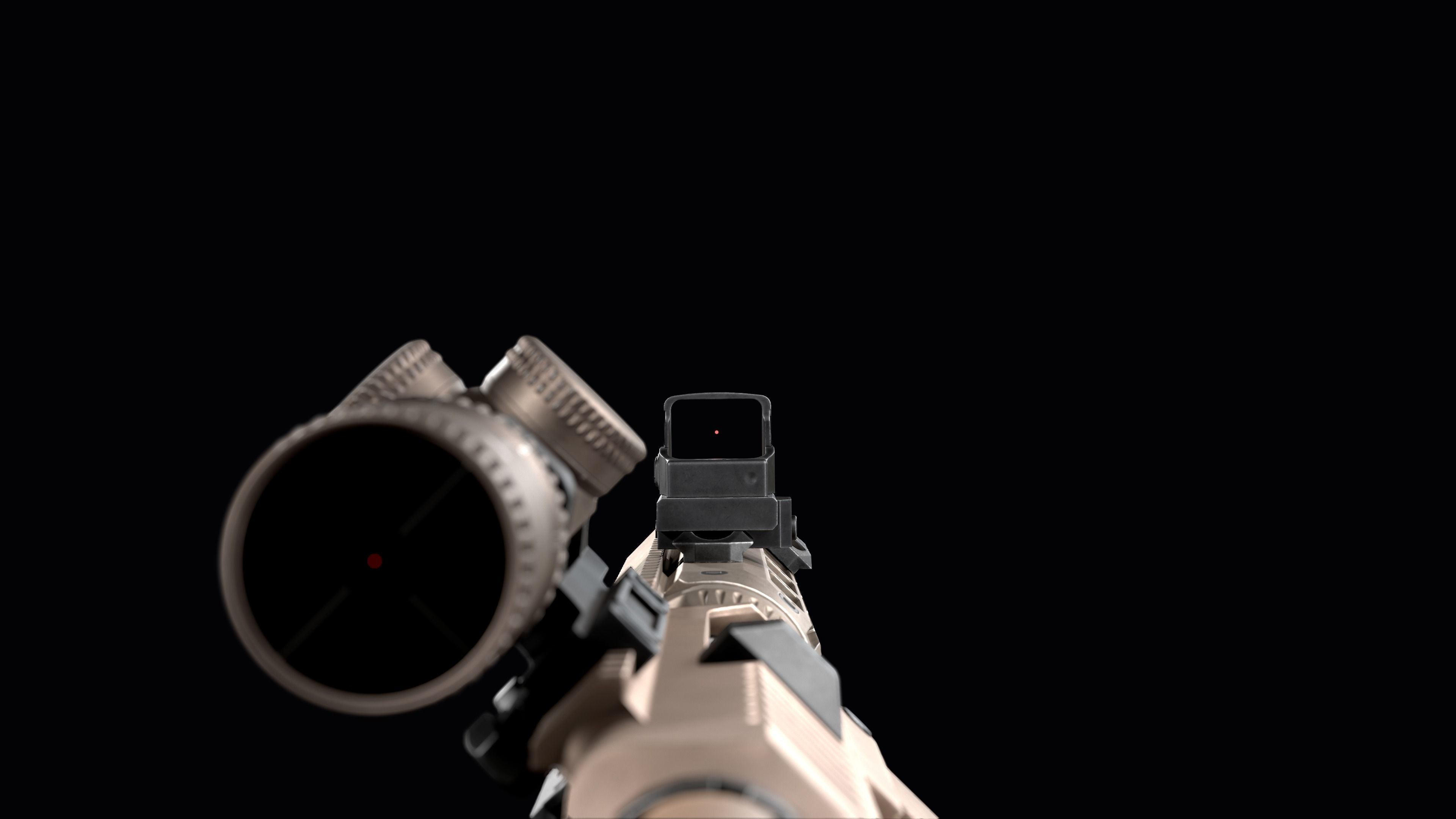 Tactical modular sniper rifle Remington R11 RSASS Low-poly 3D model_30