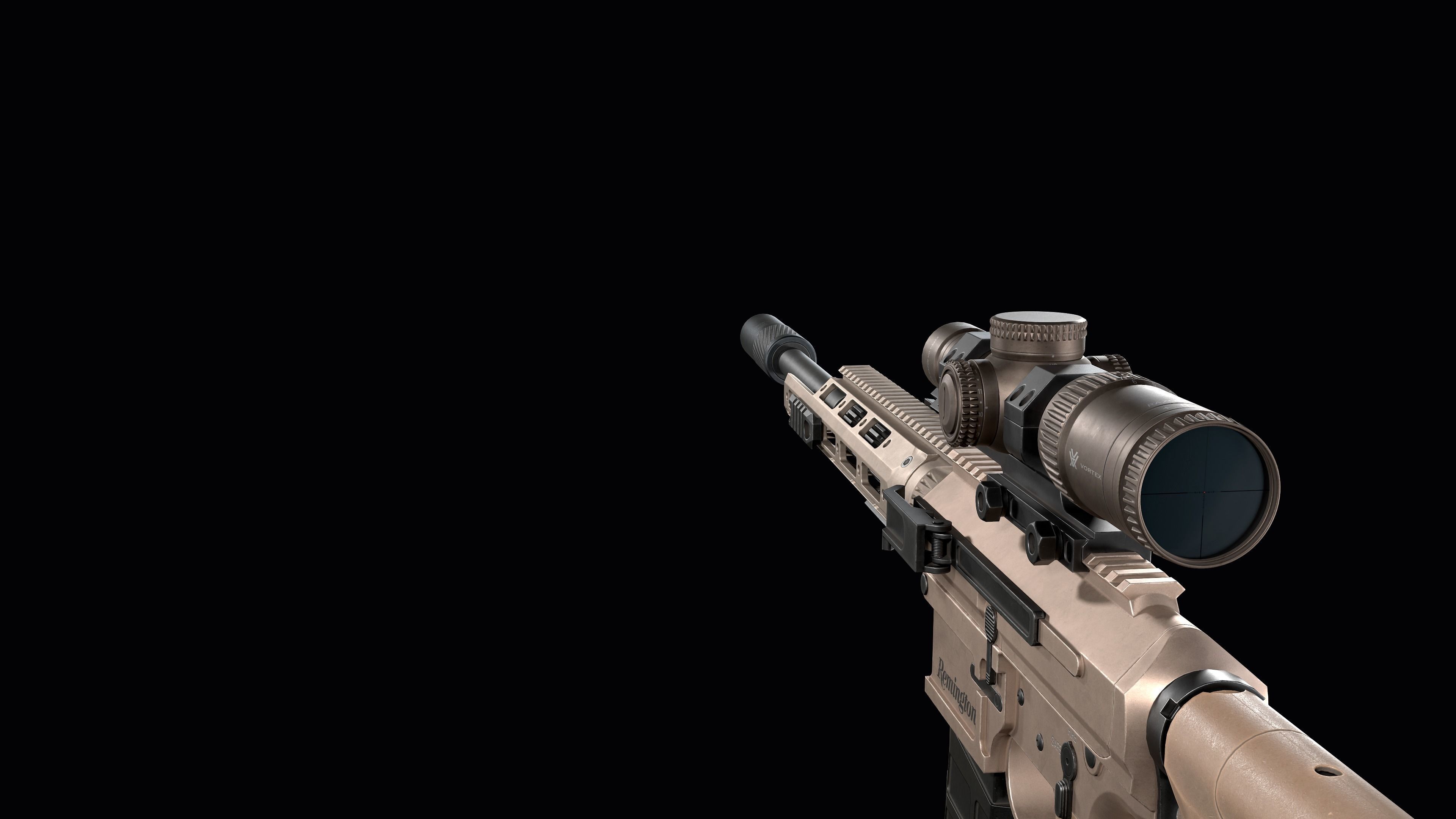 Tactical modular sniper rifle Remington R11 RSASS Low-poly 3D model_26