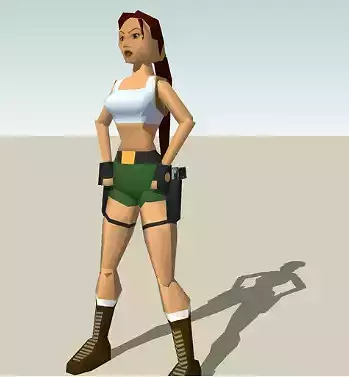 LARA CROFT - TOMB RAIDER 1 3D print model