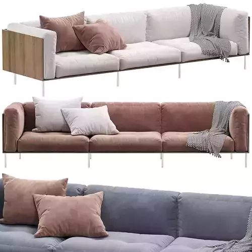 Rod sofa by Livingdivani 3D model