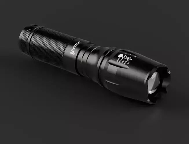 Linterna tactica Ultrafire cree - Fusion 360 model