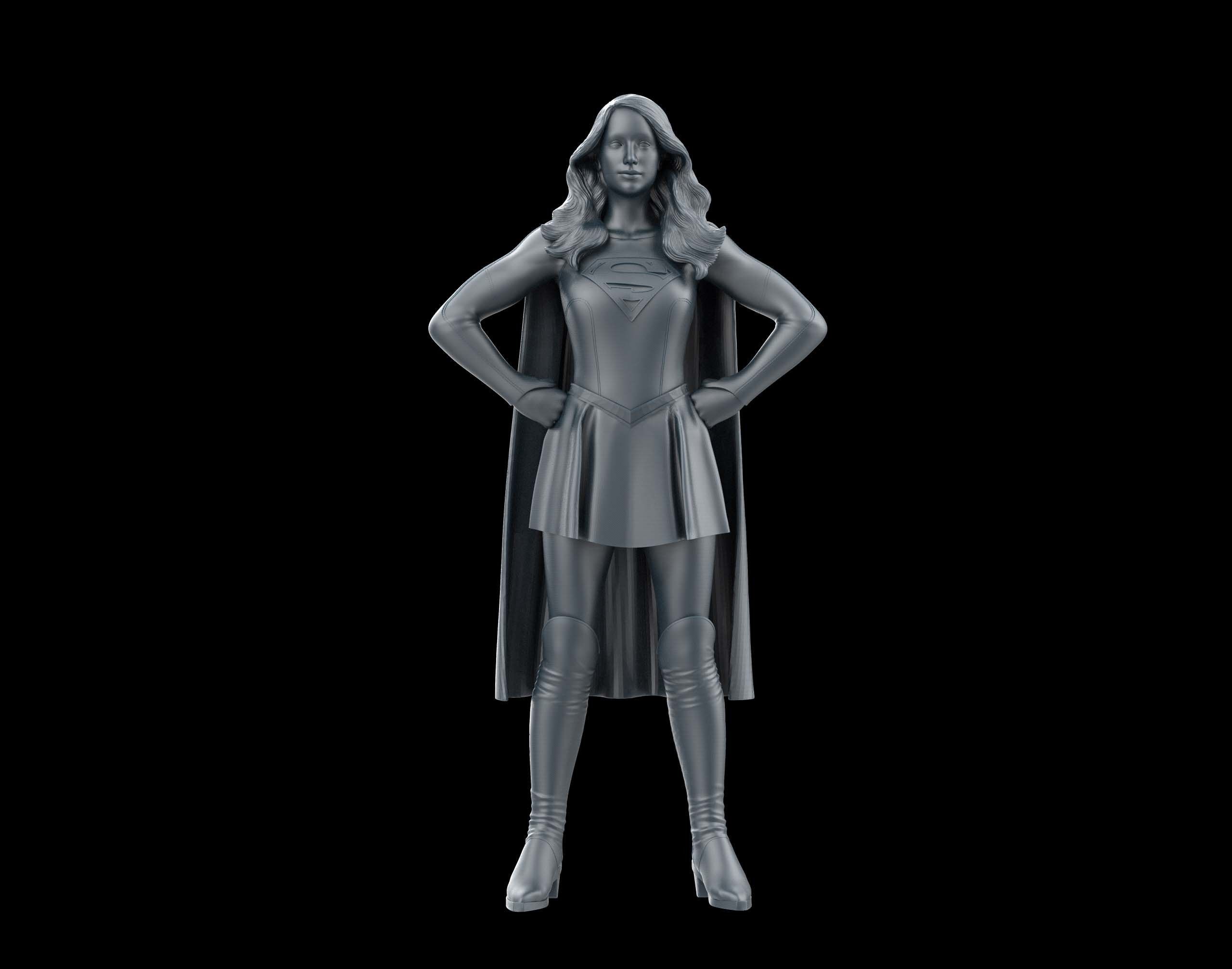 SUPERGIRL MELISSA BENOIST STL MODEL FOR PRINT 3D print model_6
