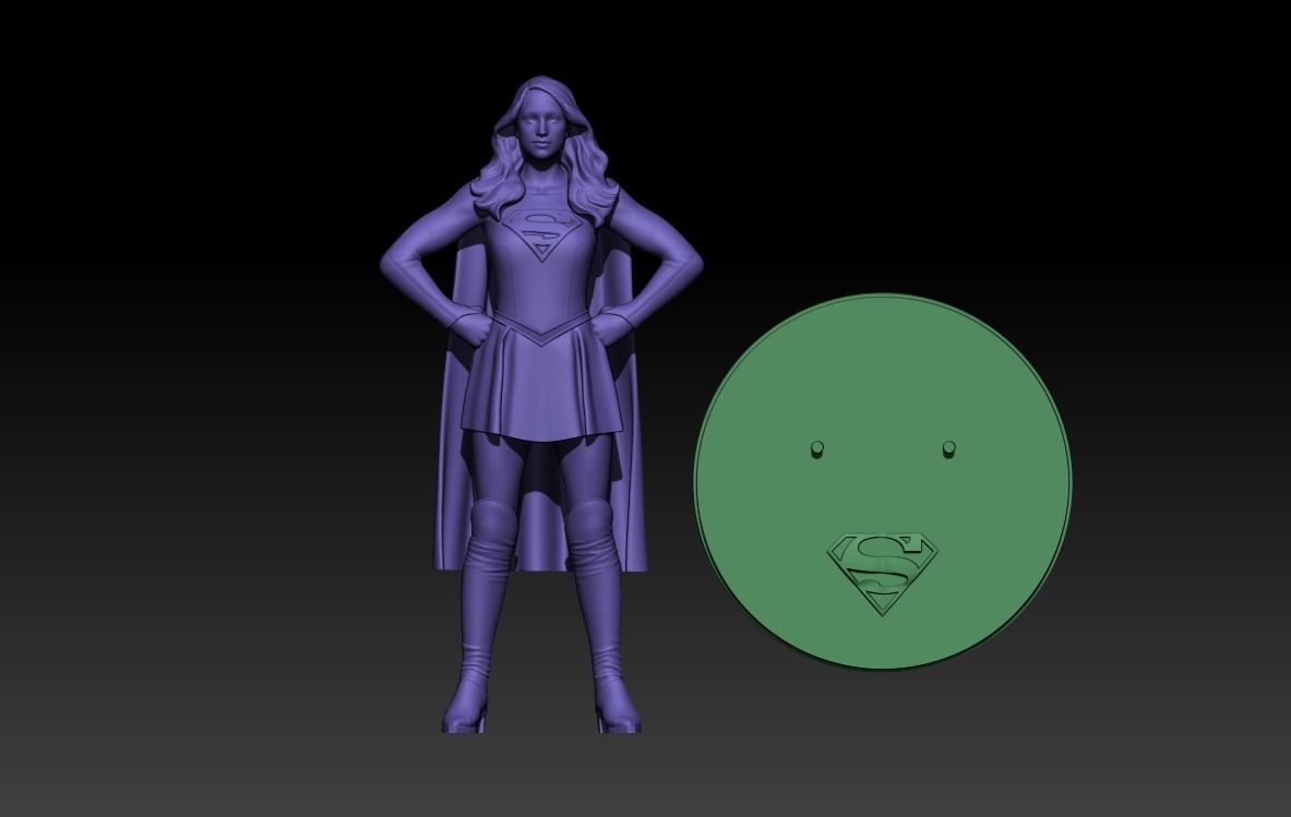 SUPERGIRL MELISSA BENOIST STL MODEL FOR PRINT 3D print model_5
