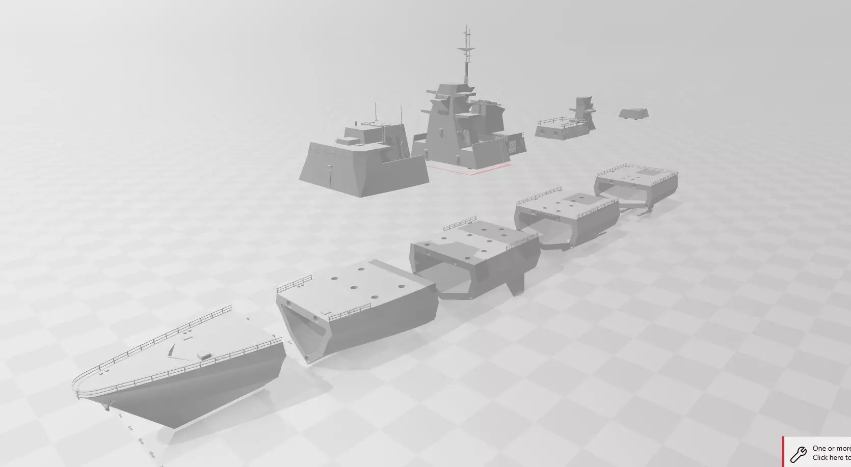 3d printed Corvette military Ship buyan Class 3D print model_0