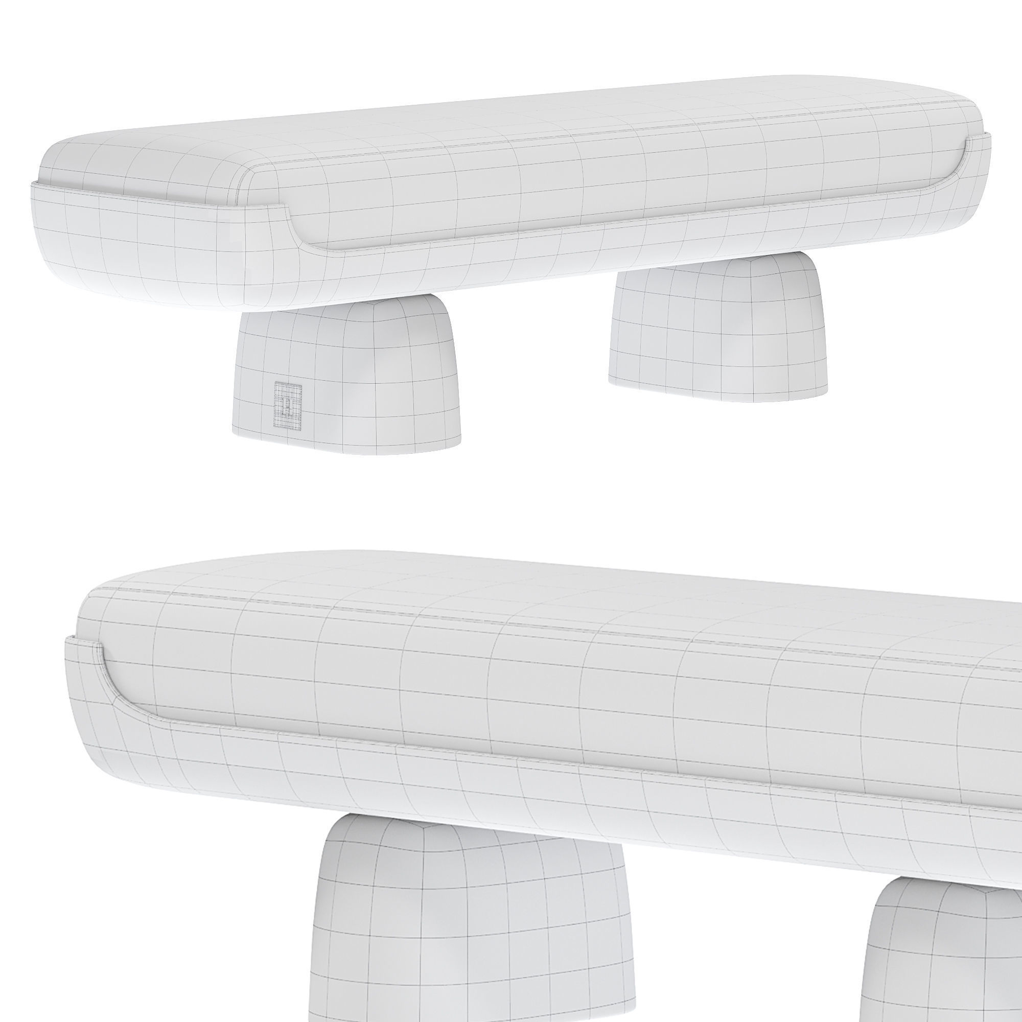 fifih bench by valdoluxury 3D model_2