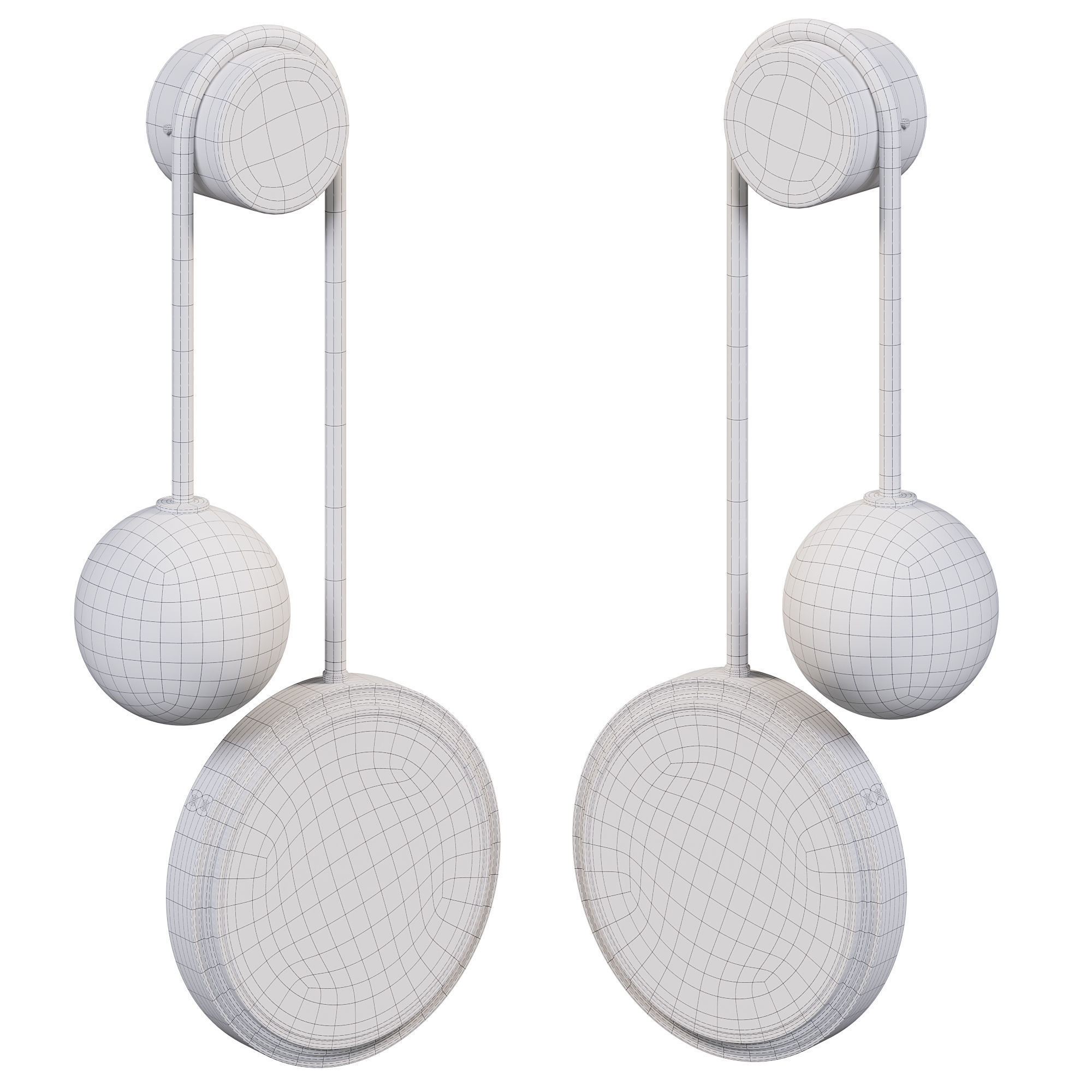 pendulum wall light by luxdeco 3D model_2