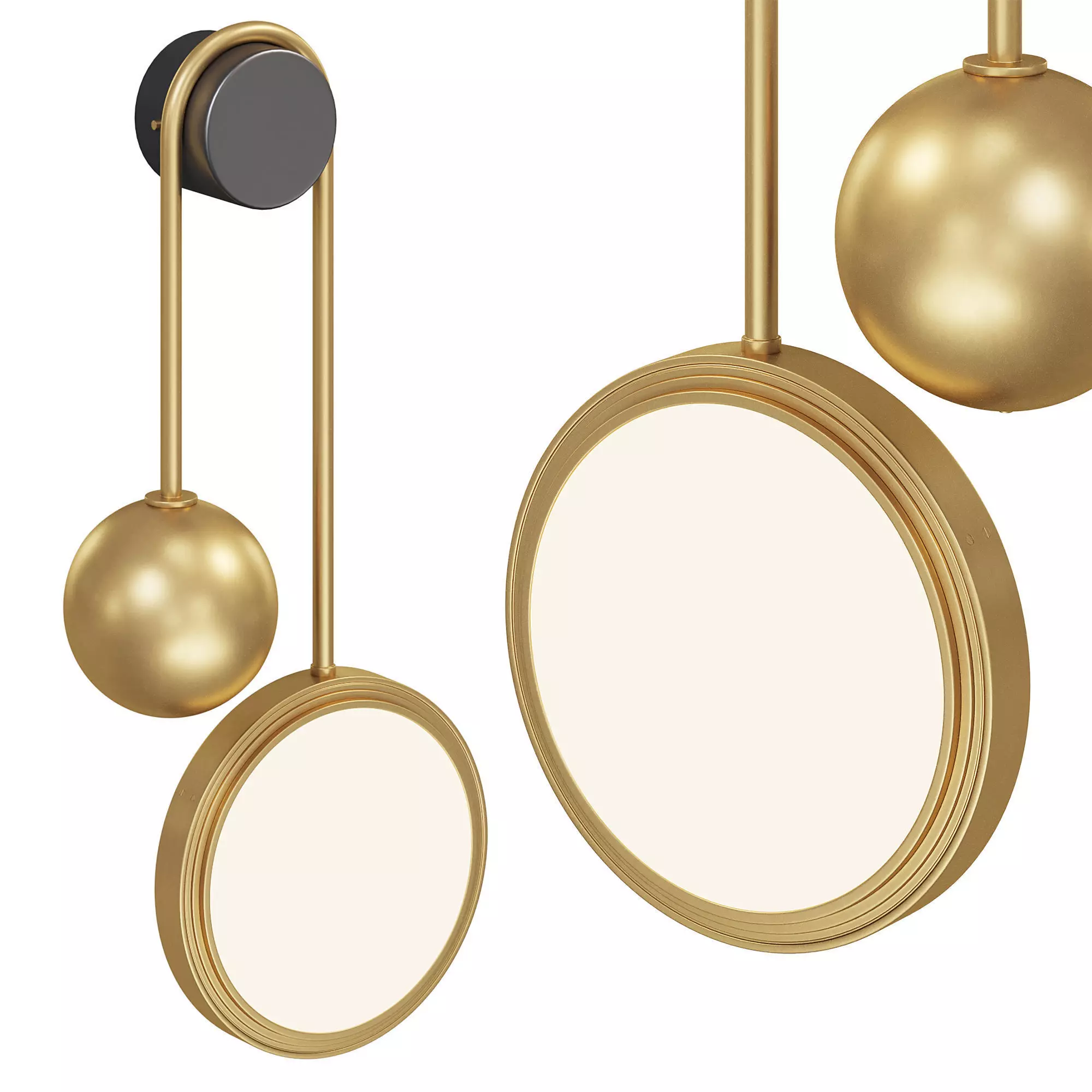 pendulum wall light by luxdeco 3D model_0