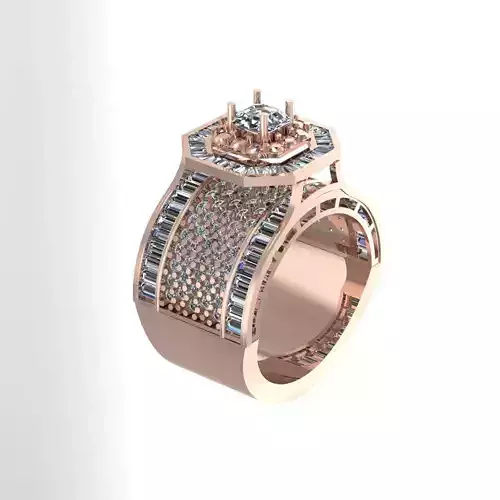 Wedding Engagement Women Ring 3D print model 
