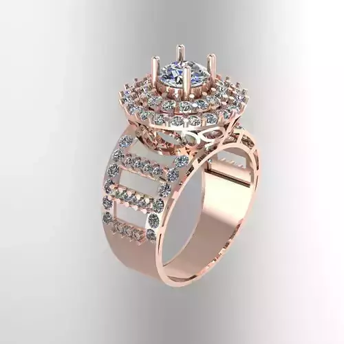 Wedding Engagement Women Ring 3D print model 