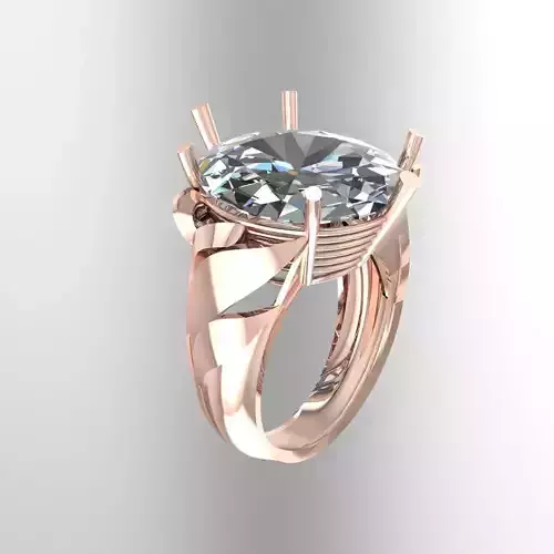 Wedding Engagement Women Ring 3D print model 