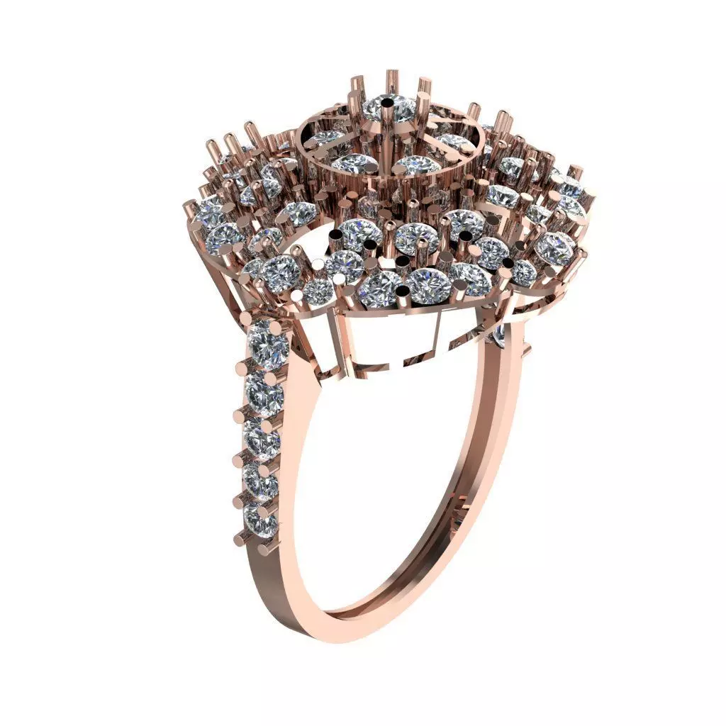 Wedding Engagement Women Ring 3D print model 3D print model