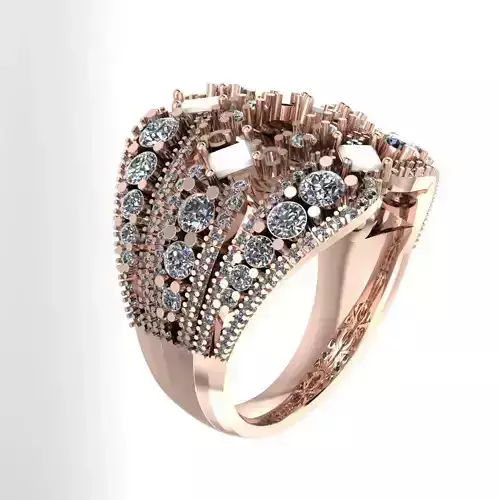 Wedding Engagement Women Ring 3D print model 