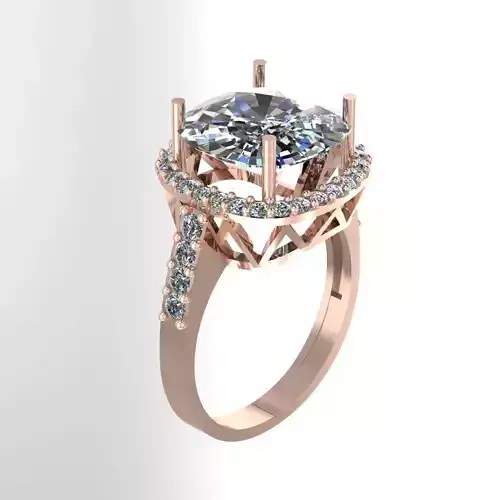 Wedding Engagement Women Ring 3D print model 