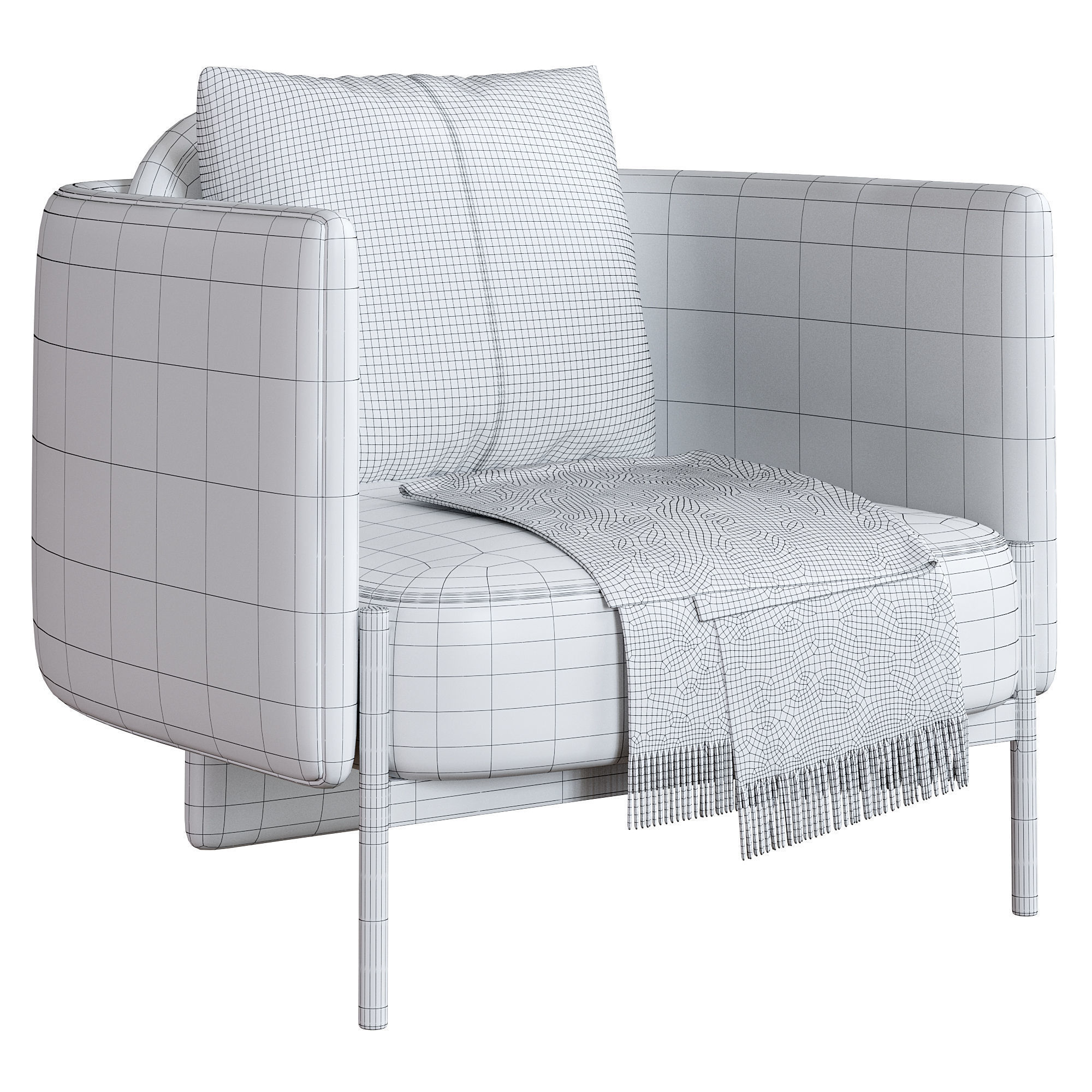 VIRGIN Armchair by Stels 3D model_2