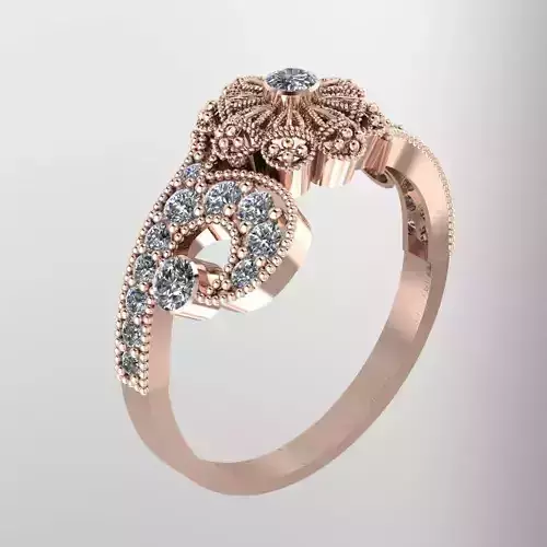 Wedding Engagement Women Ring 3D print model 