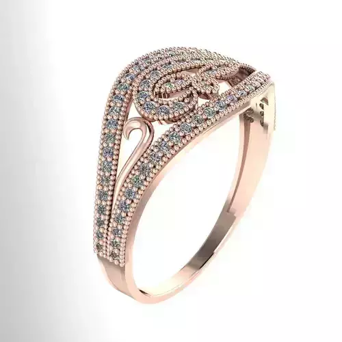 Wedding Engagement Women Ring 3D print model 