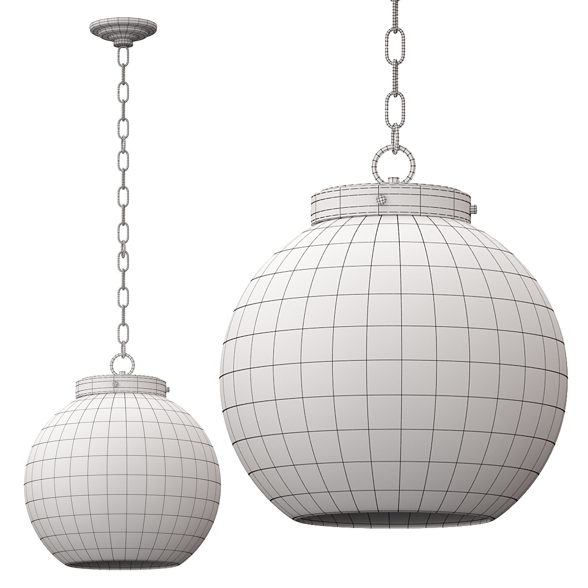 Sasha Pendant By Mitzi 3D model_2