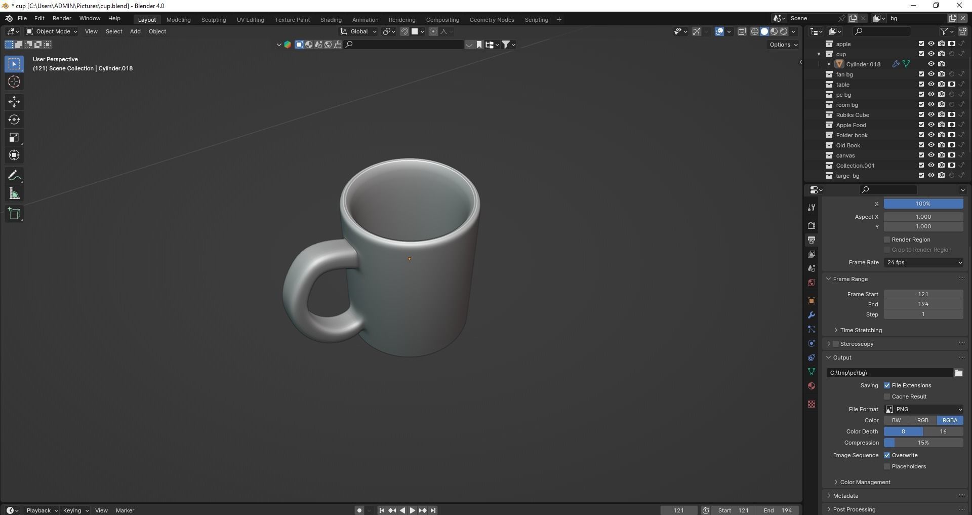 3d cup Free 3D model_8