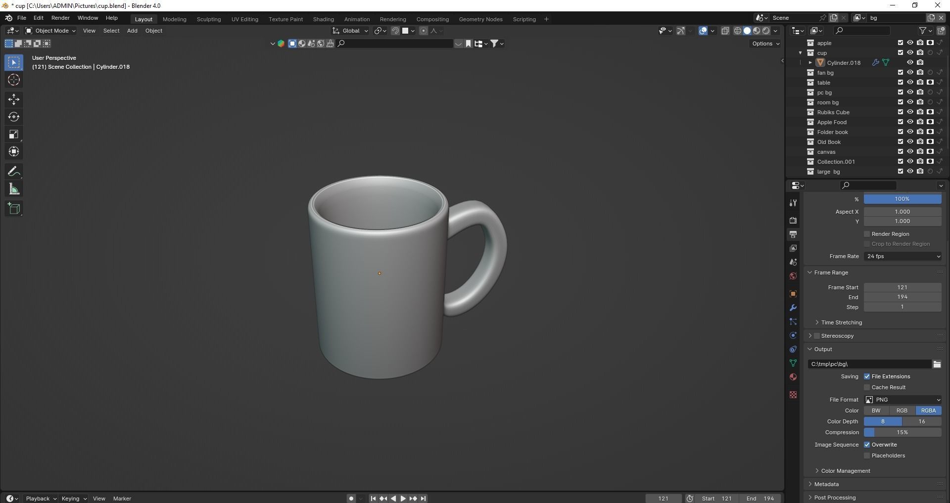 3d cup Free 3D model_7