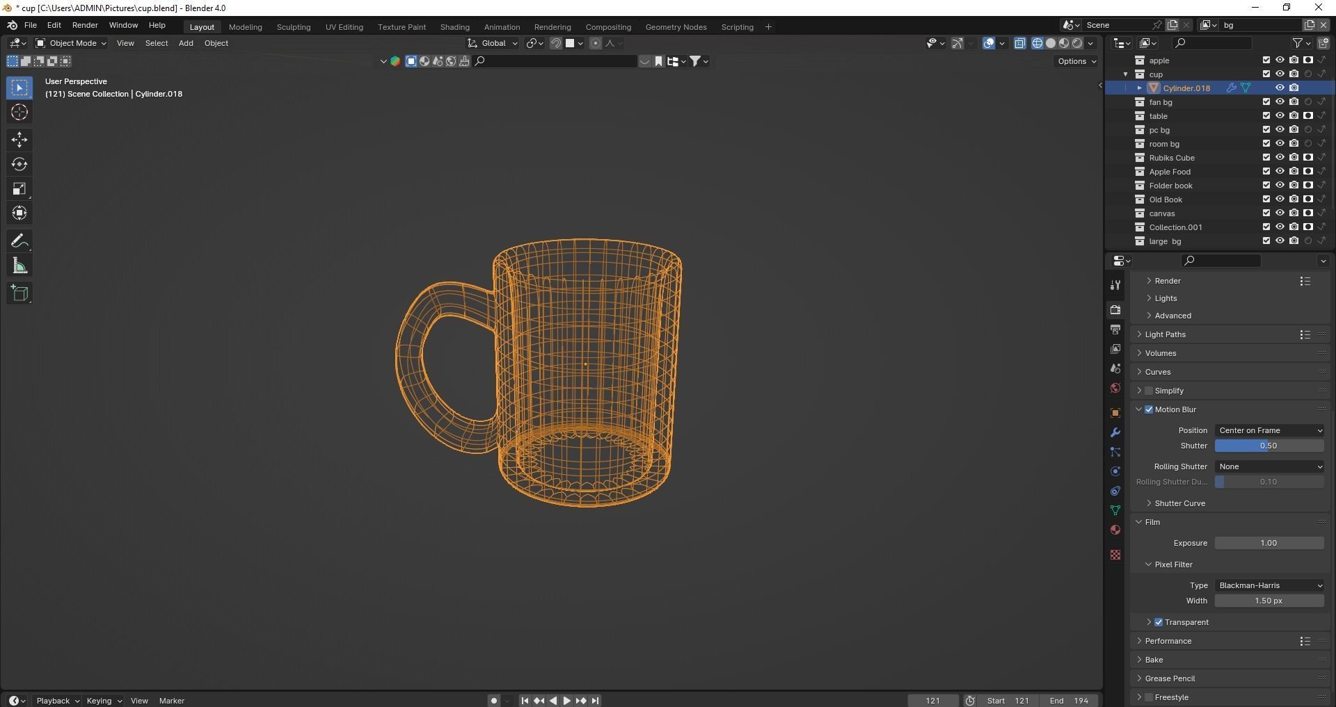 3d cup Free 3D model_4