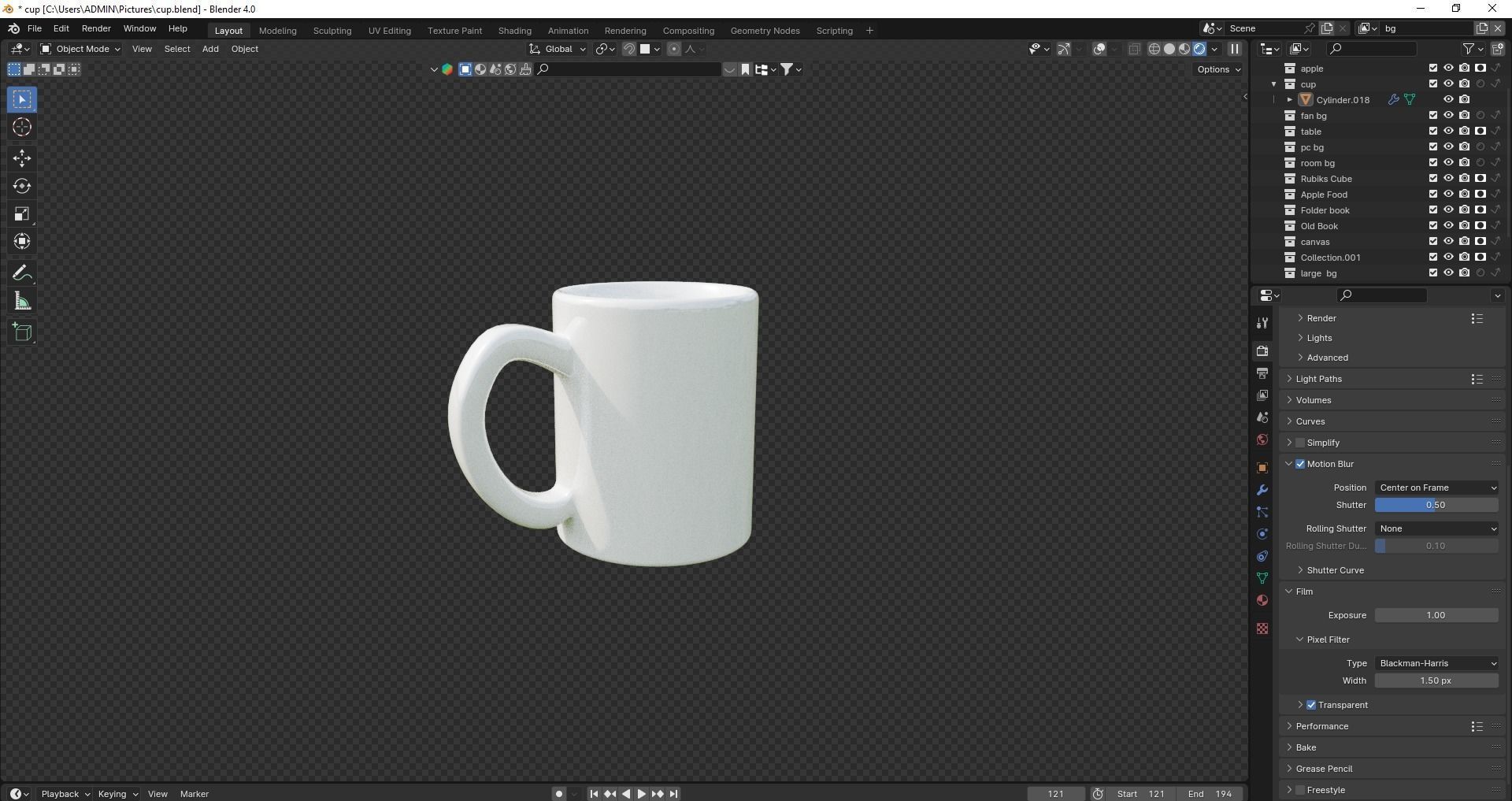 3d cup Free 3D model_1