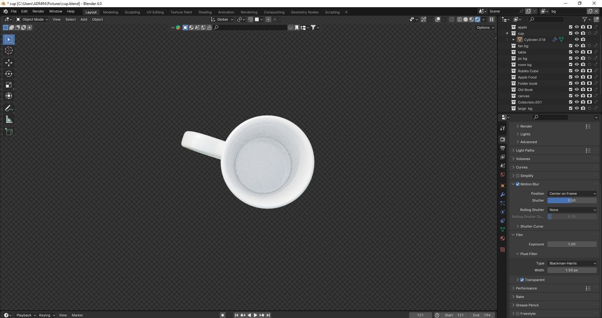 3d cup Free 3D model_2