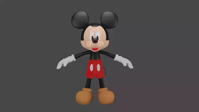 3D Mickey Mouse  3D print model