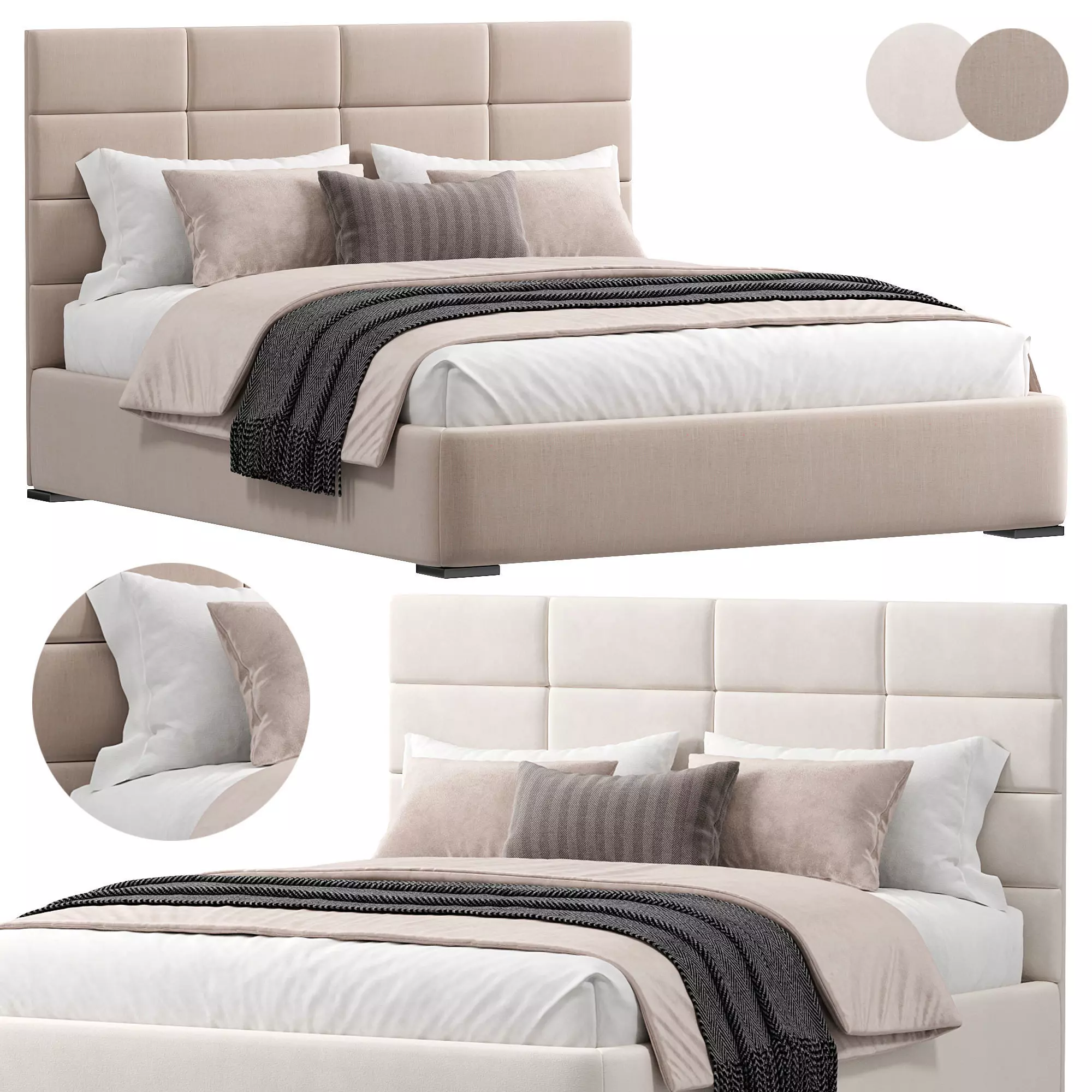 Bed K4 By Delavega 3D model_0