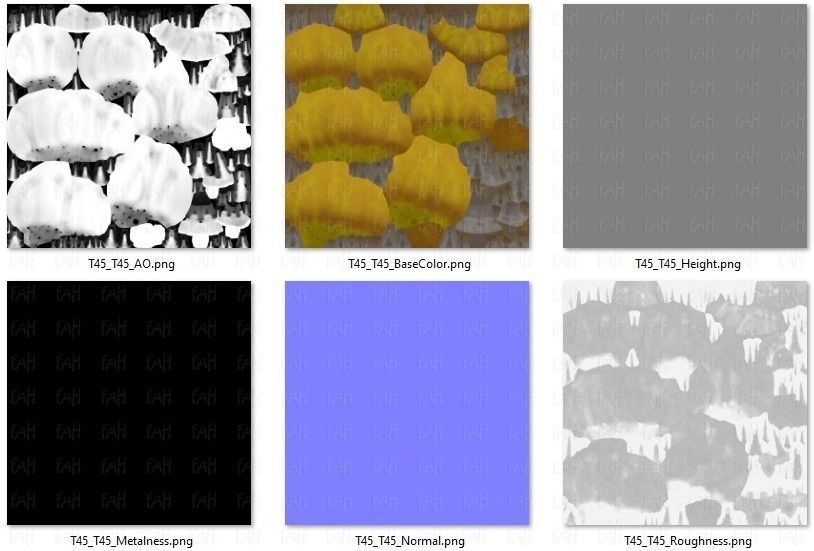 Trees Cartoon V45 Low-poly 3D model_46