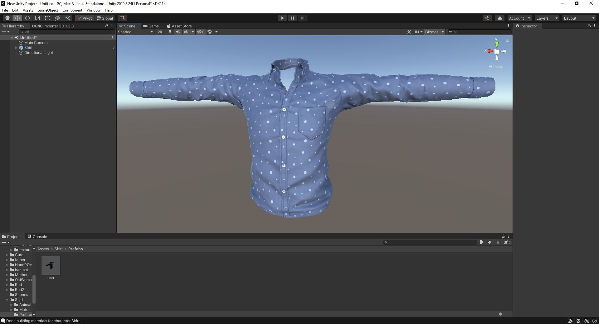 Classic Shirt 3D Realistic Low-poly 3D model_19