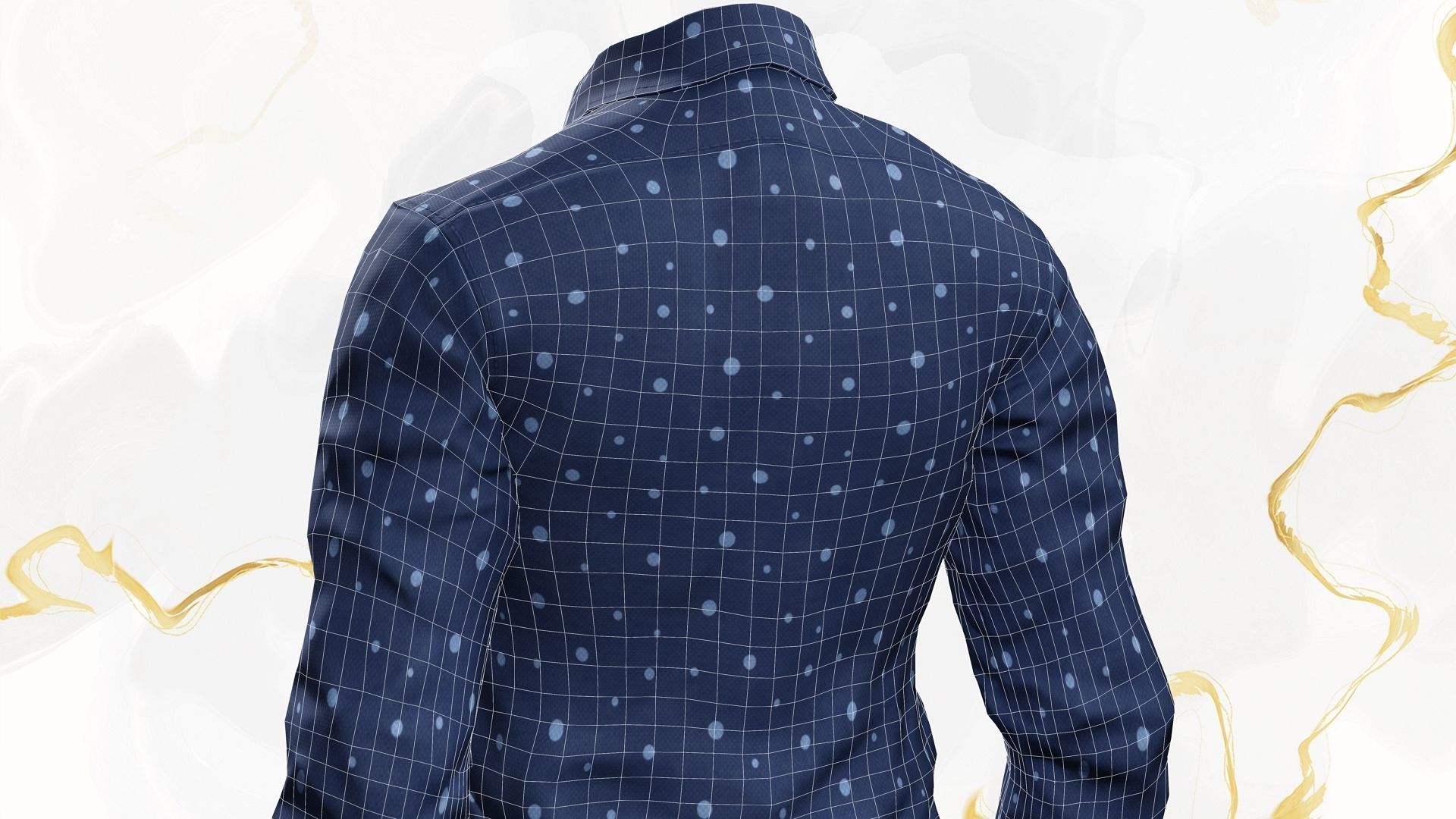 Classic Shirt 3D Realistic Low-poly 3D model_26