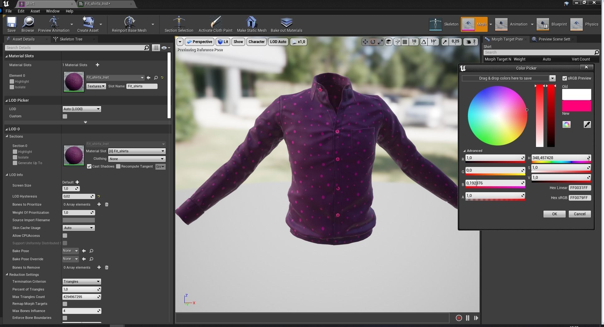 Classic Shirt 3D Realistic Low-poly 3D model_22