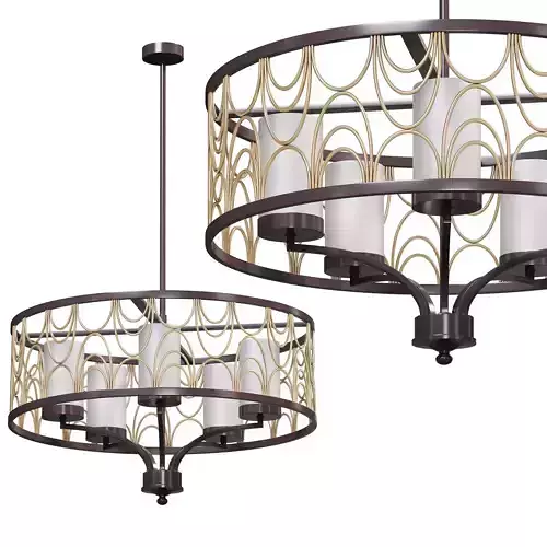 Cirrine Chandelier by lightology 3D model