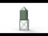 water tank Low-poly 3D model_1