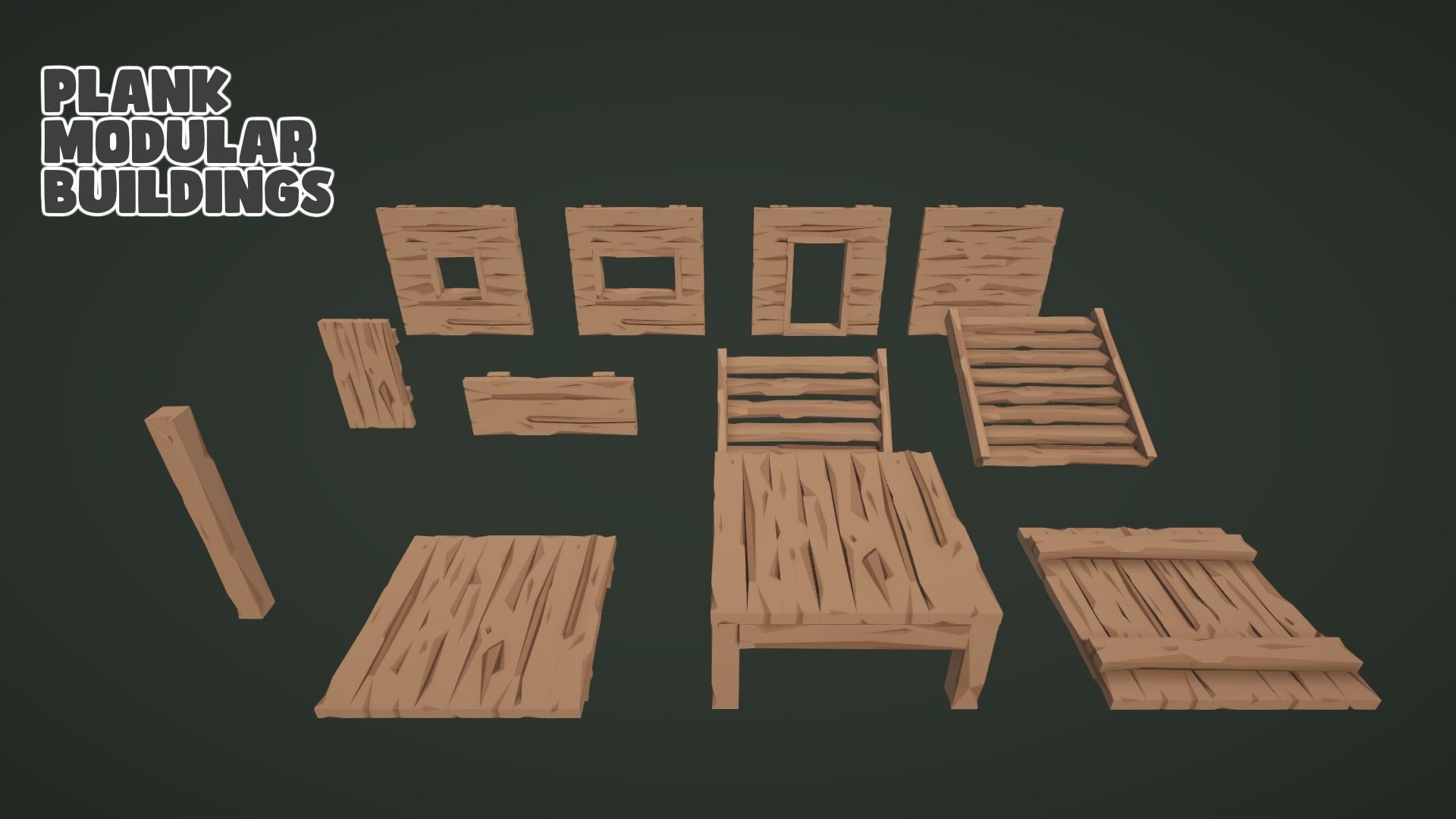 Low World - Survival Game Kit Low-poly 3D model_6