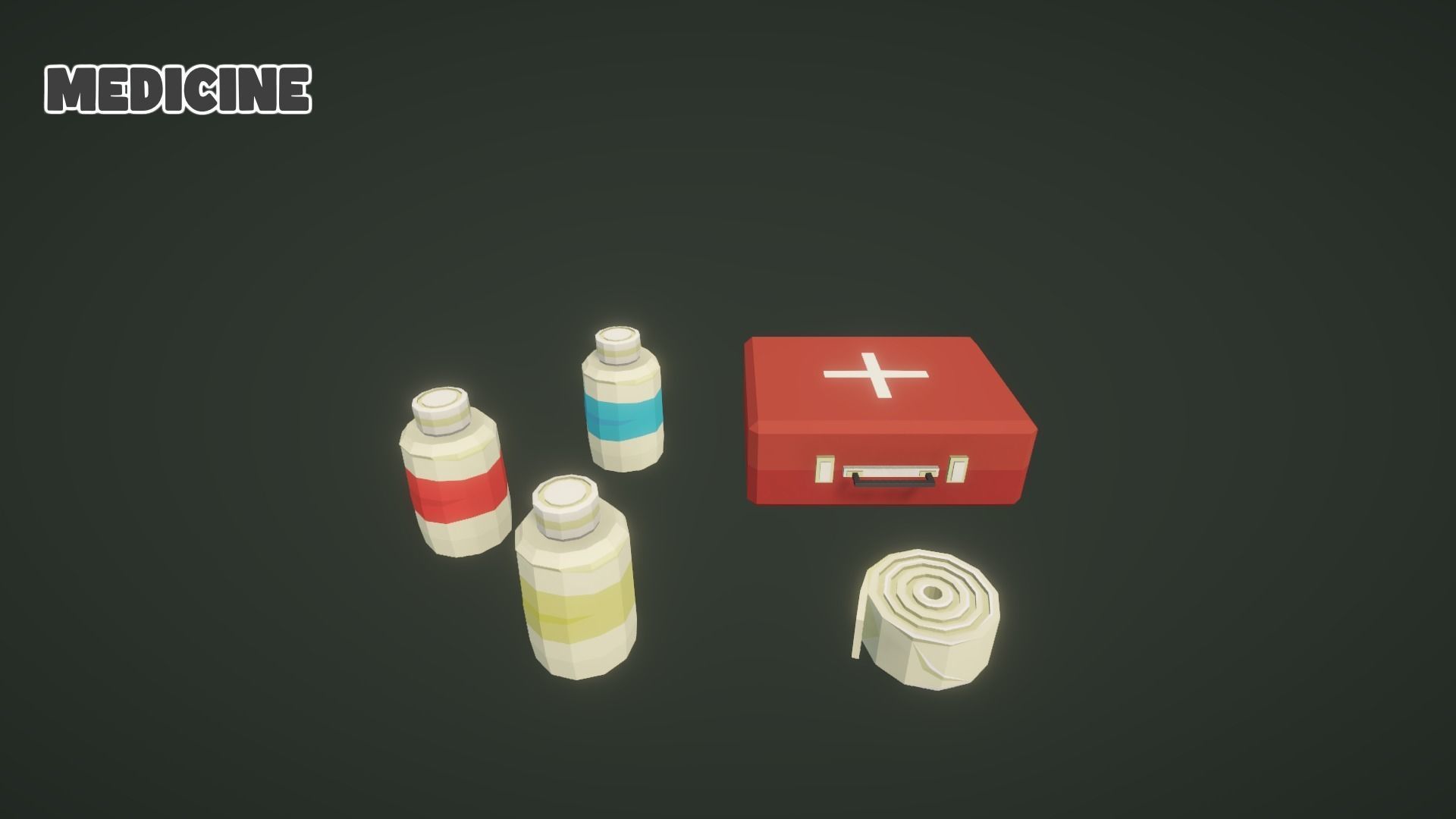 Low World - Survival Game Kit Low-poly 3D model_18