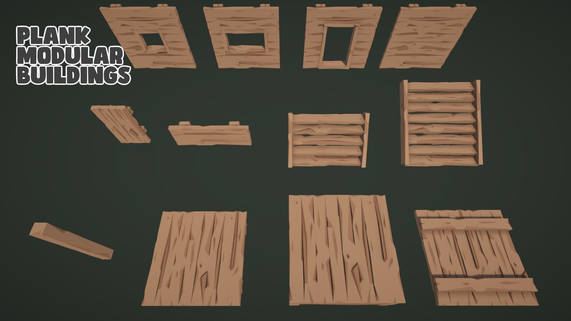 Low World - Survival Game Kit Low-poly 3D model_5