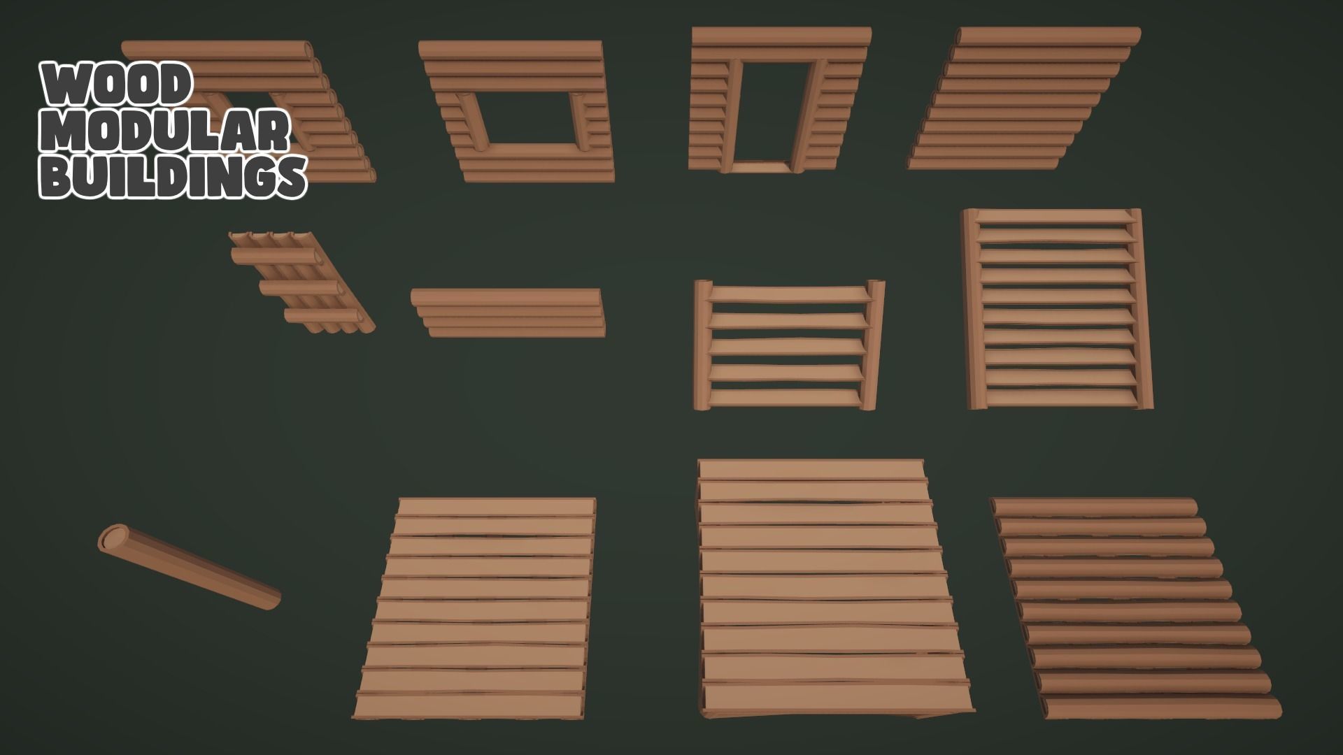 Low World - Survival Game Kit Low-poly 3D model_9