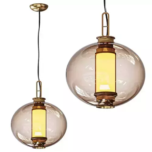 Laterna Pendant By Stone Lighting 3D model