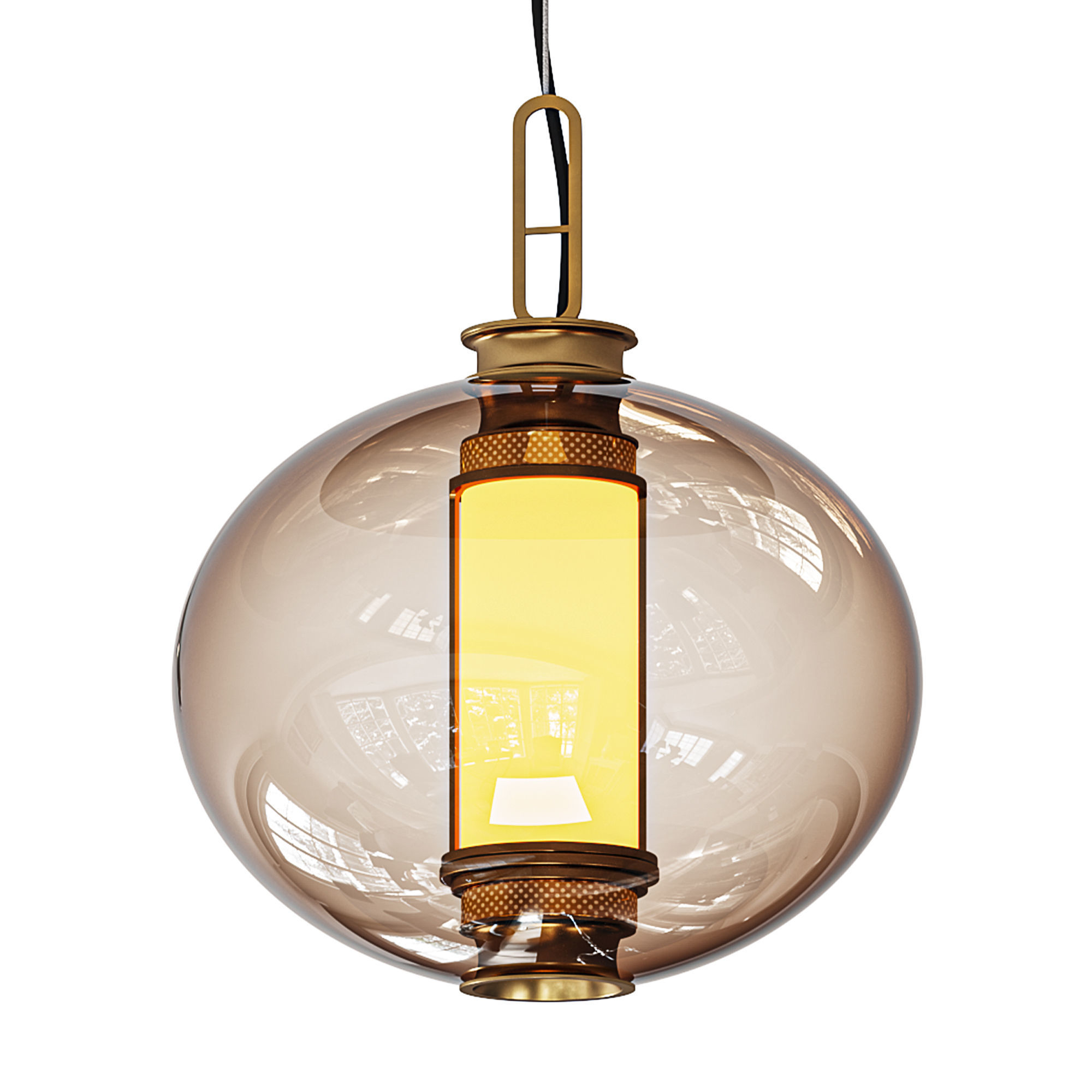 Laterna Pendant By Stone Lighting 3D model_1