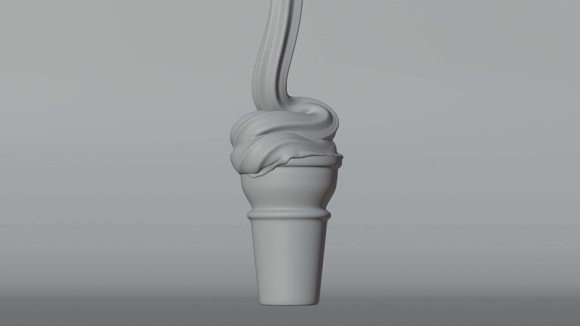 Animated Ice Cream simulation  3D model_2
