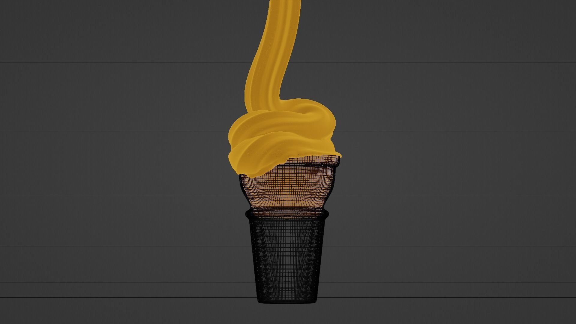 Animated Ice Cream simulation  3D model_4
