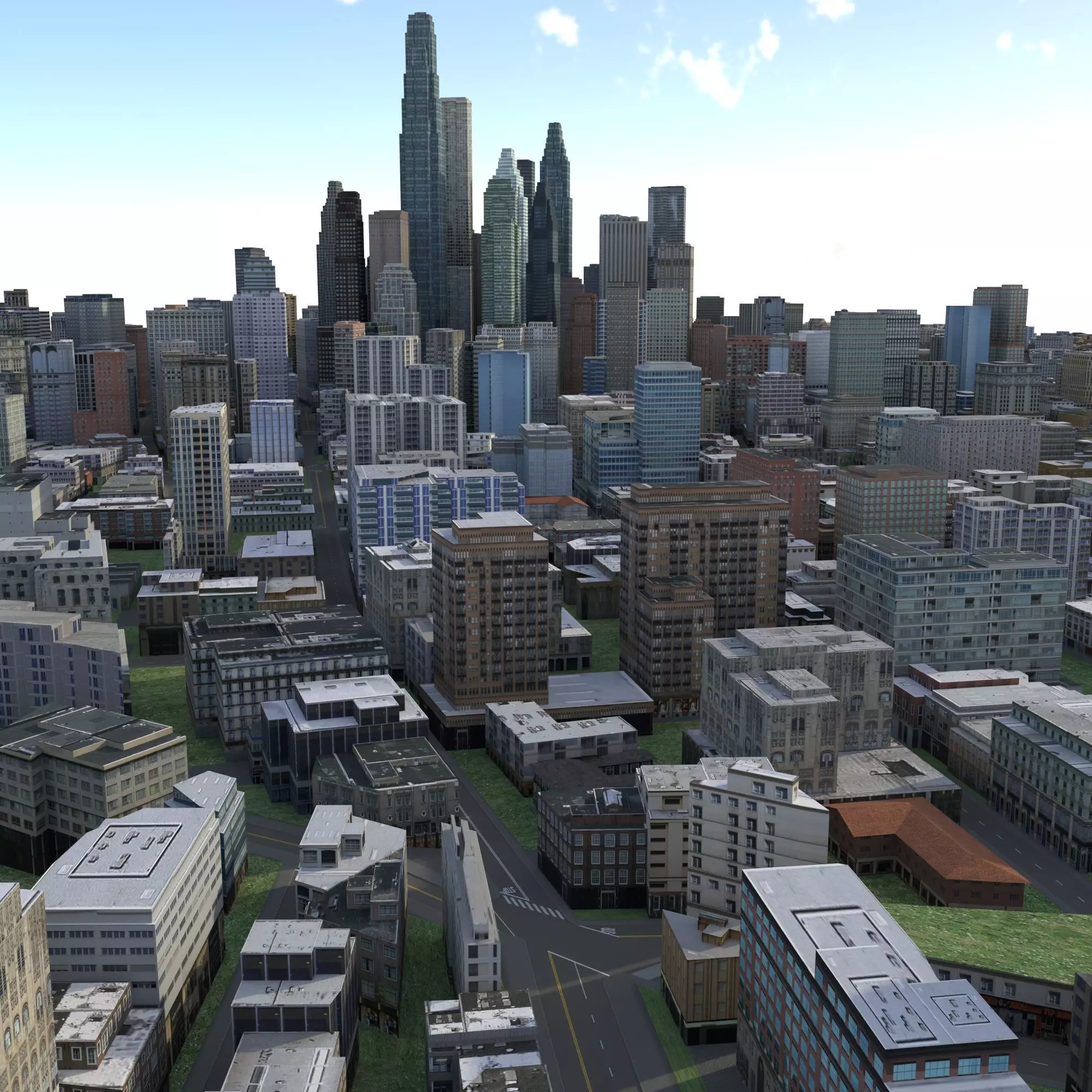 City 81 Low-poly 3D model